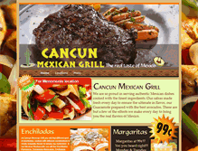 Tablet Screenshot of cancunmexicangrillwi.com